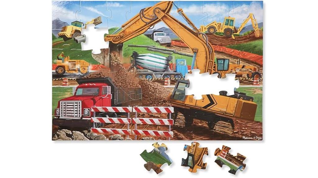 melissa doug construction puzzle