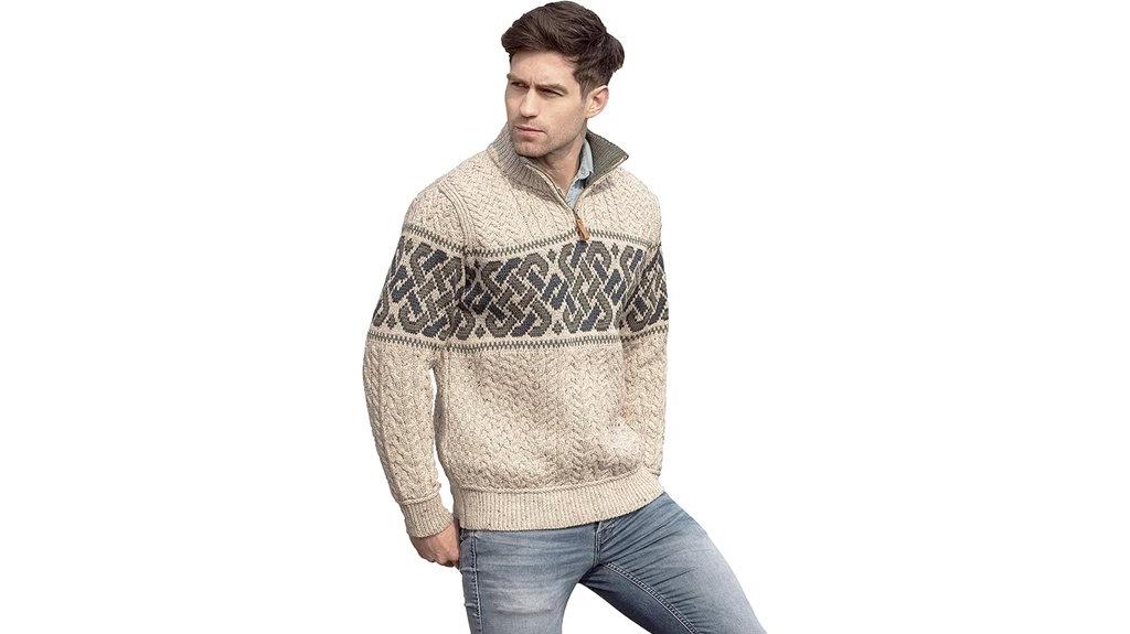 men s irish cable sweater
