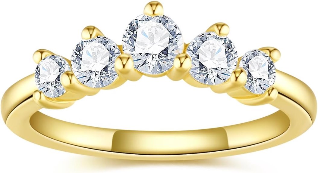 moissanite wedding band