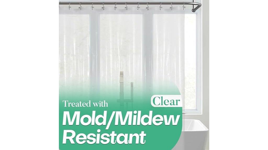 mrs awesome clear shower curtain