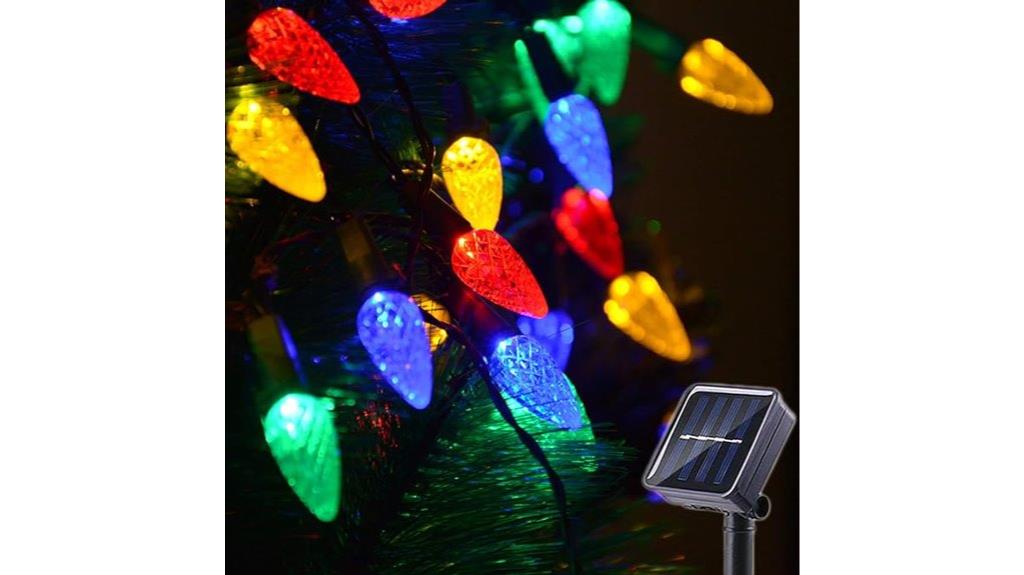 multi color solar fairy lights