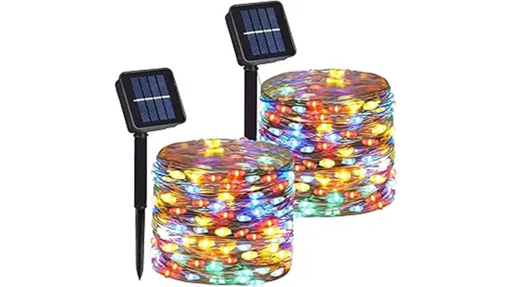 multicolor solar copper lights