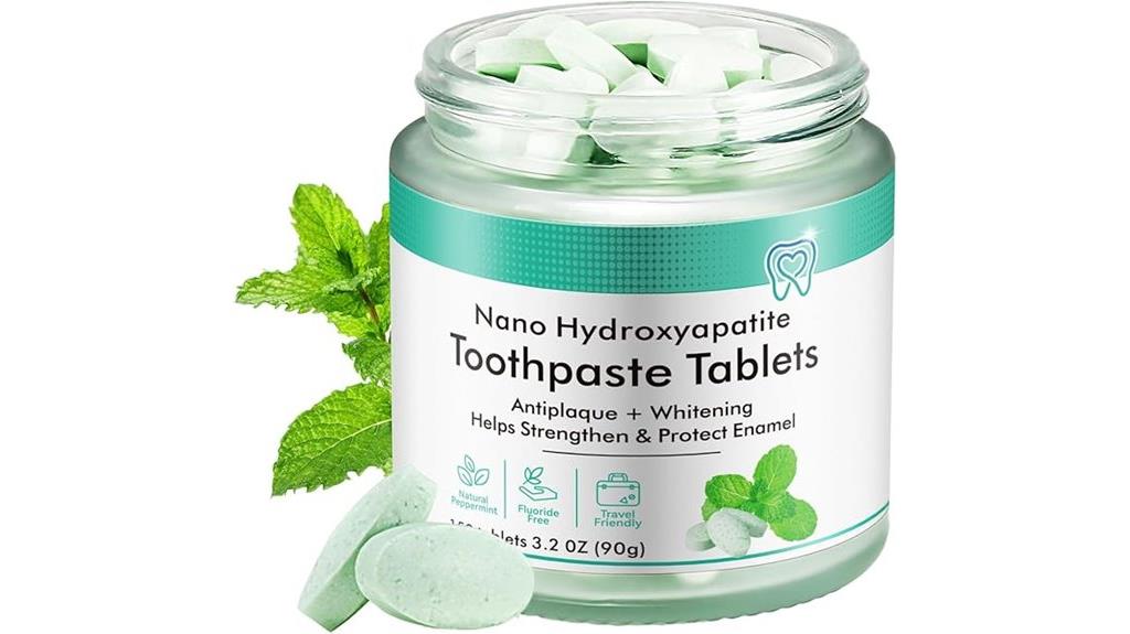 natural peppermint toothpaste tablets