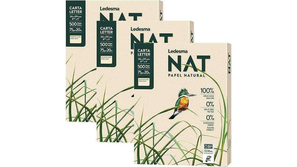 natural sugarcane printer paper