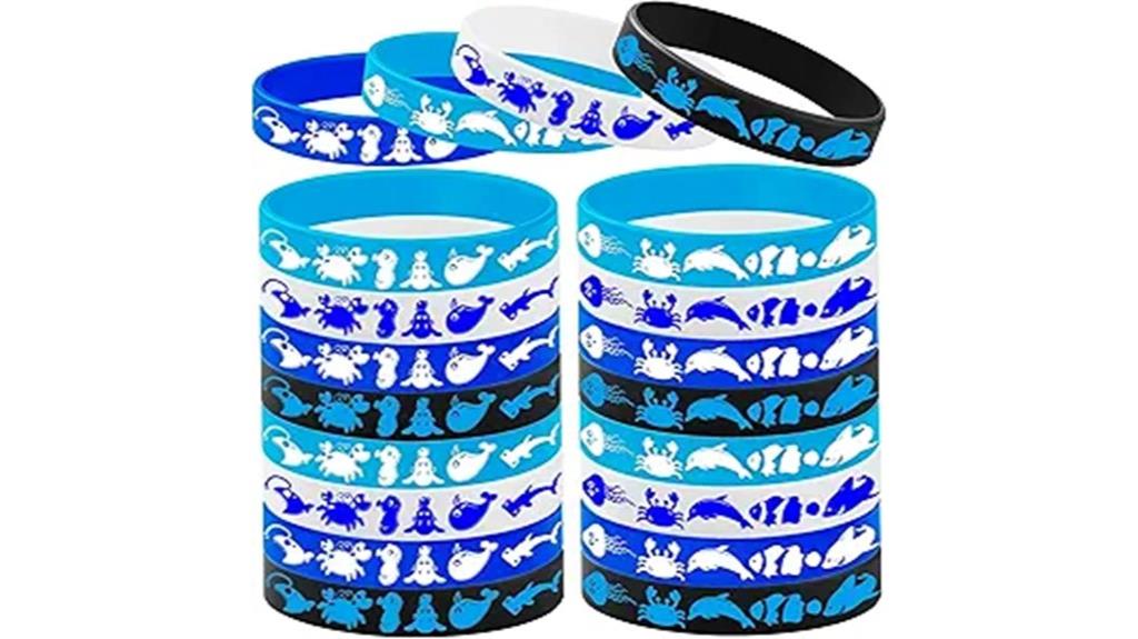 ocean animal rubber bracelets