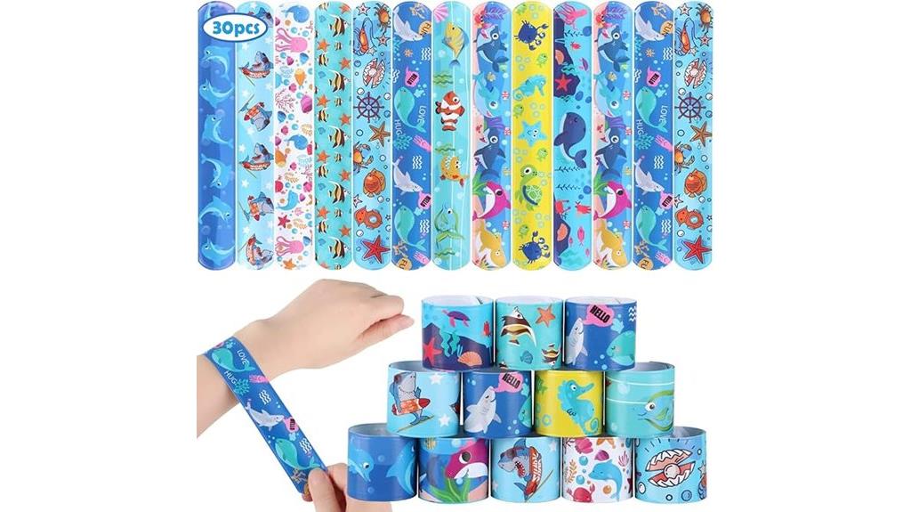 ocean animal slap bracelets