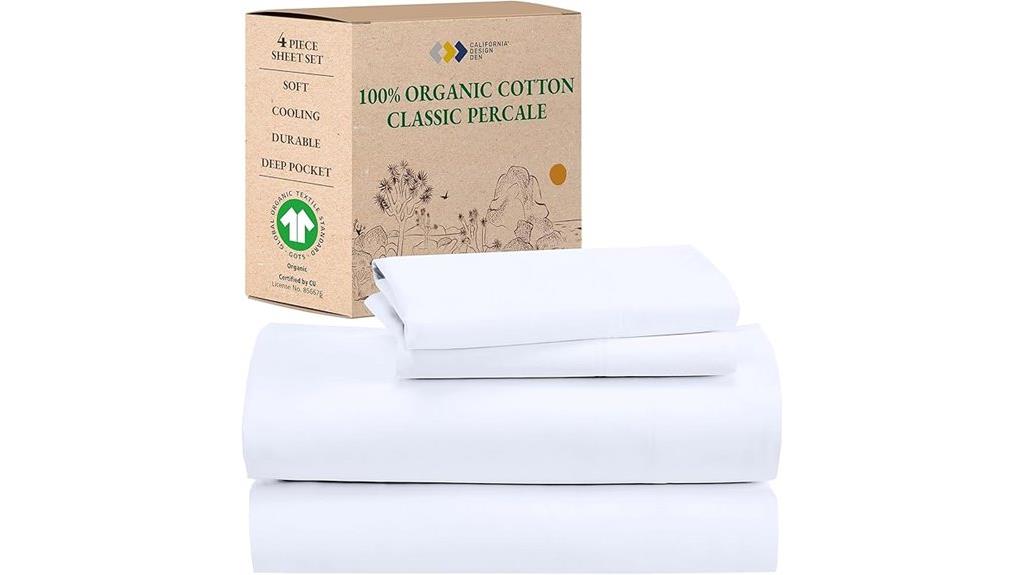 organic cotton queen sheets