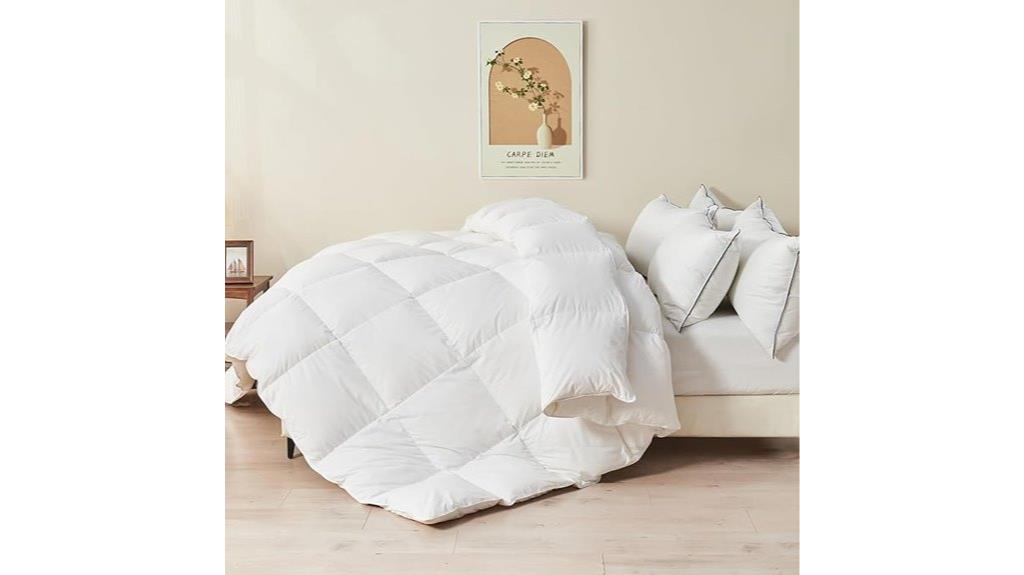organic ivory white comforter