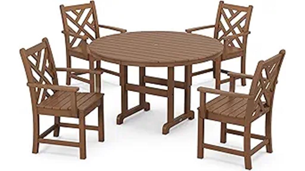 outdoor polywood dining set