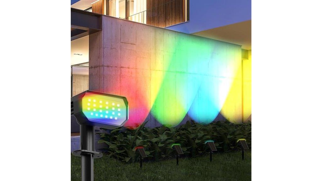 outdoor waterproof solar spotlights