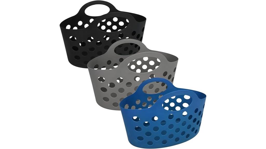 plastic oval handle baskets