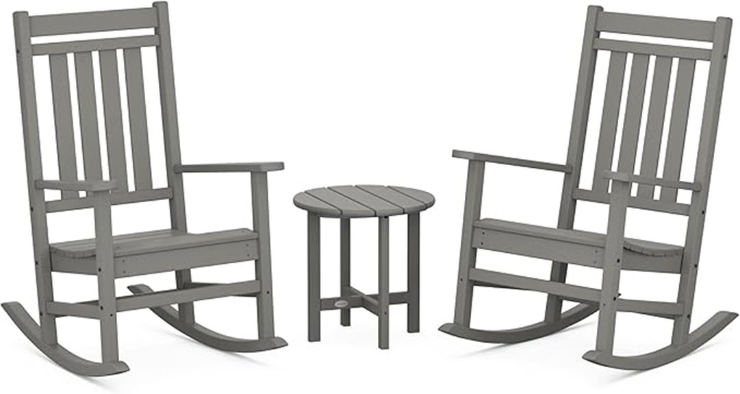 polywood rocking chair set