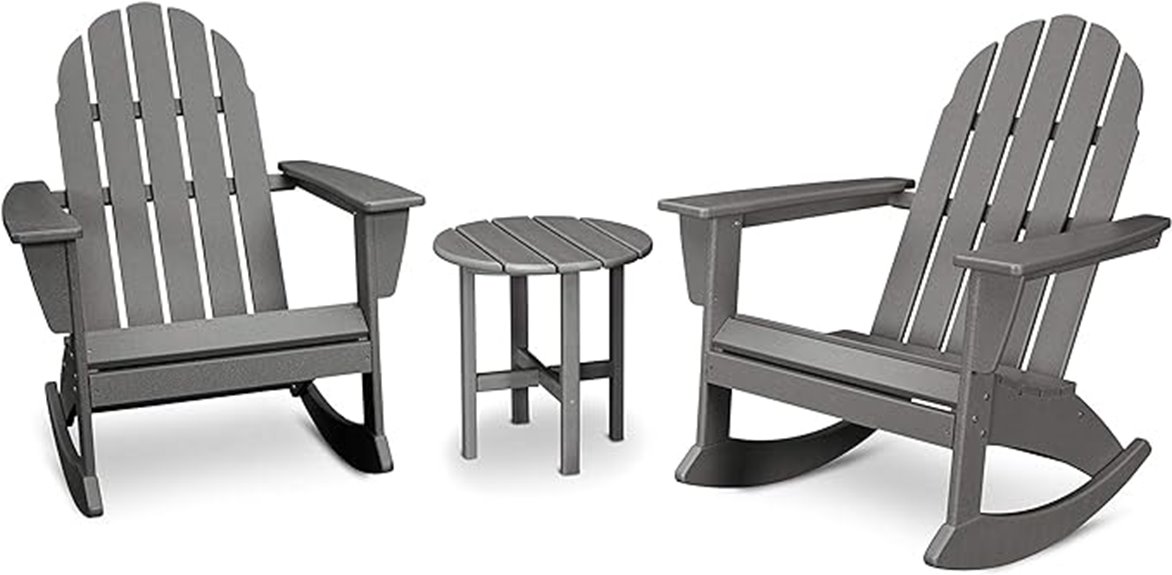 polywood vineyard adirondack set