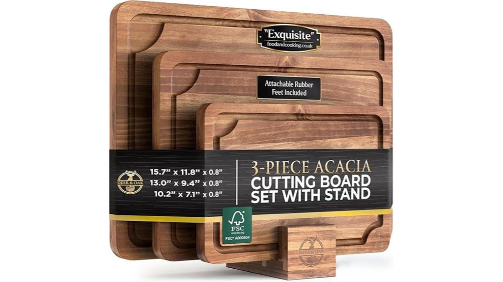 pre oiled acacia cutting board