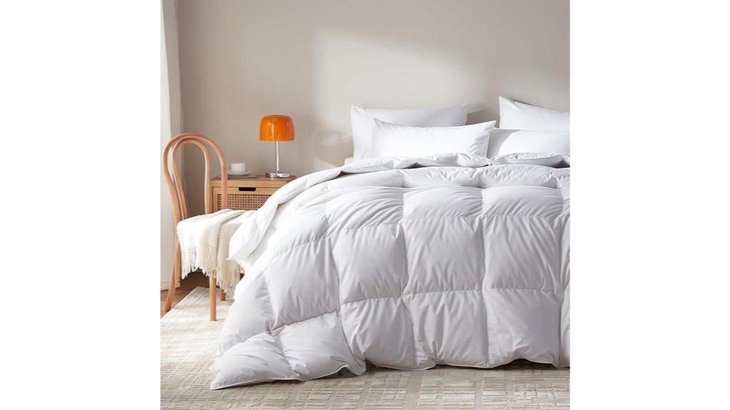 queen sized goose feather comforter