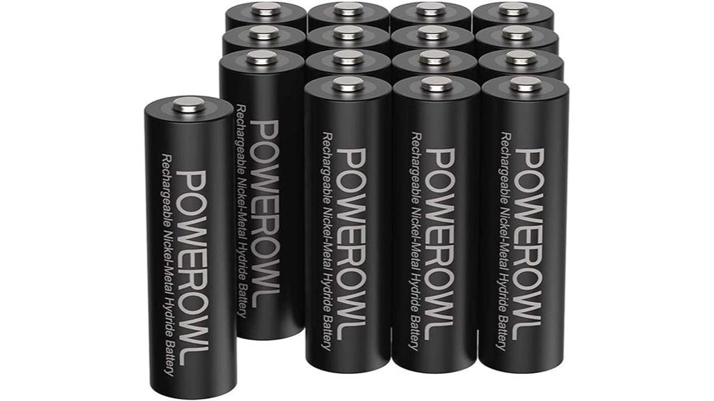 rechargeable aa batteries pack