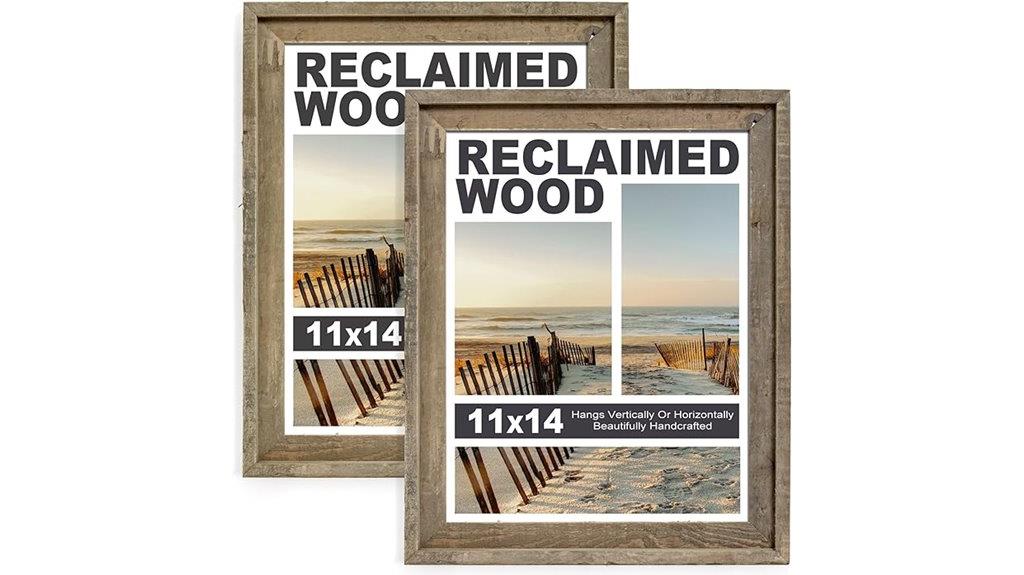 reclaimed barnwood picture frames