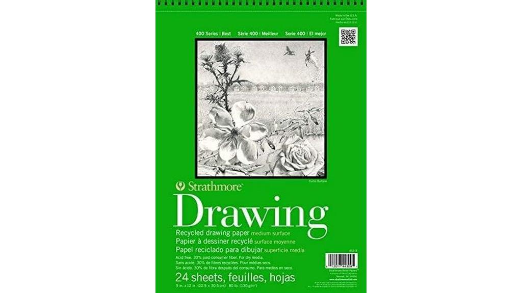 recycled 9x12 drawing paper