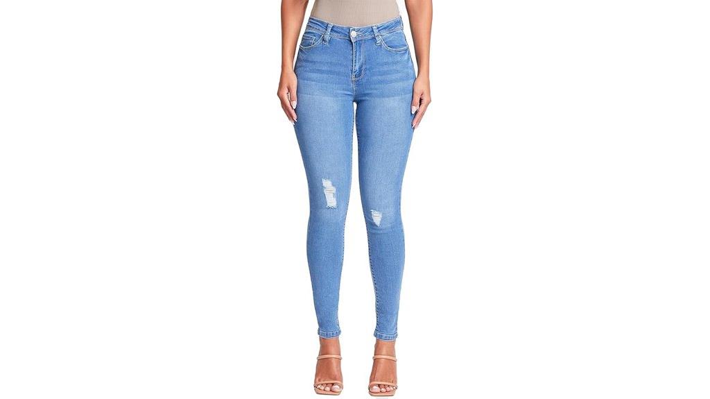 recycled fiber skinny jeans