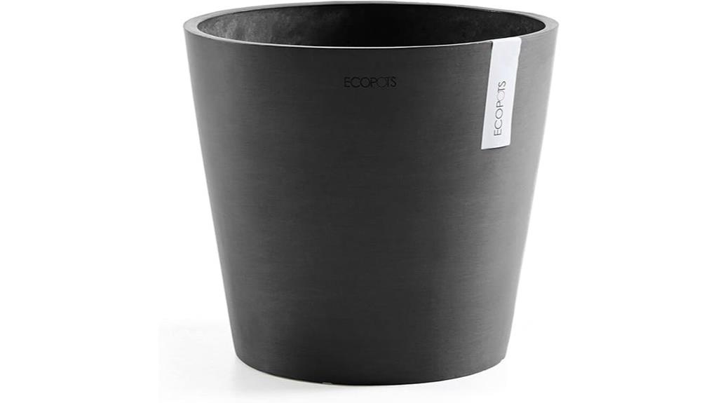 recycled grey flower planter