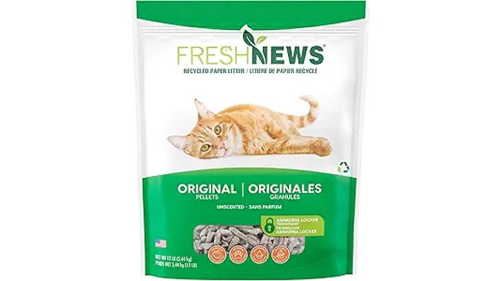 recycled paper pellet litter