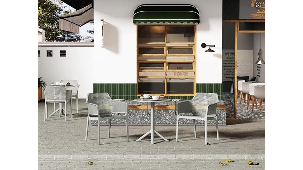 recycled plastic bistro set