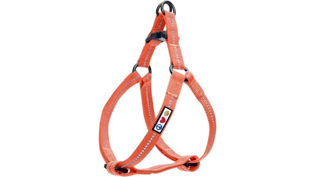 reflective recycled dog harness