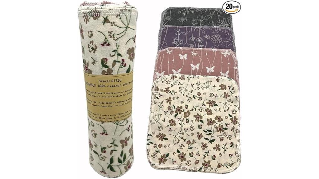 reusable cloth towel set