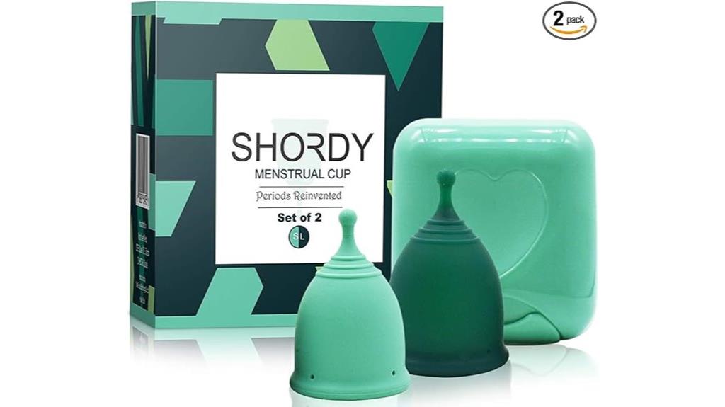 reusable menstrual cup set