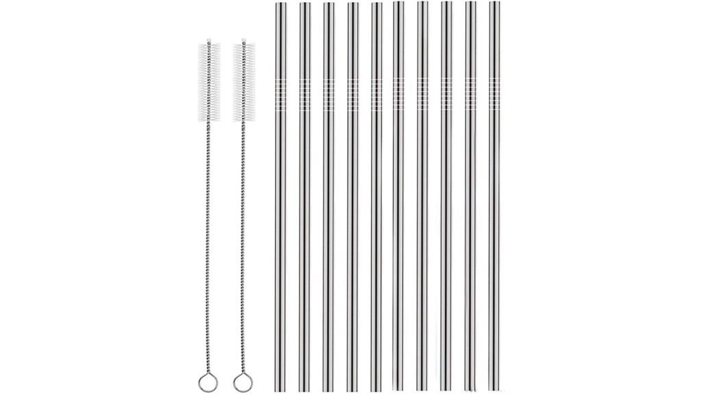 reusable stainless steel straws