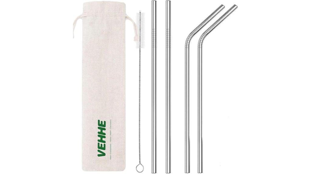 reusable stainless steel straws