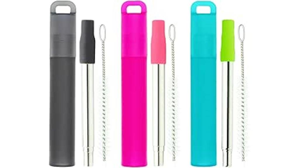 reusable stainless steel straws