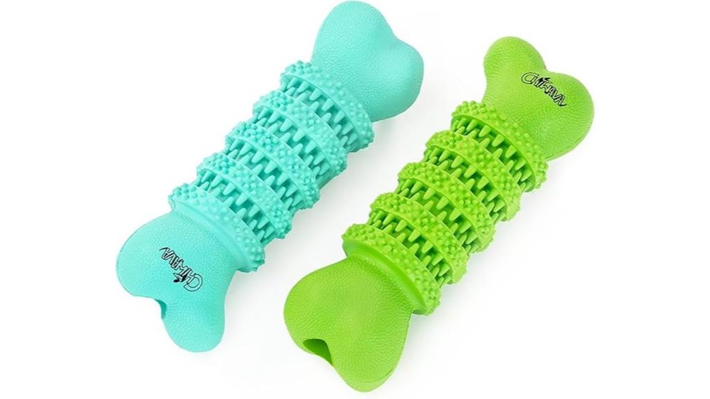 rubber dog toy pack