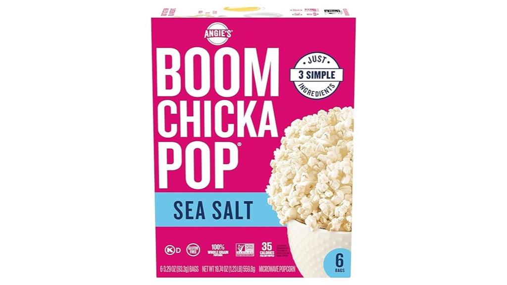 sea salt microwave popcorn