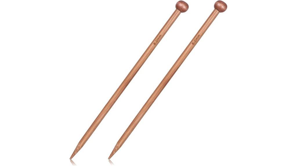 set of bamboo knitting needles