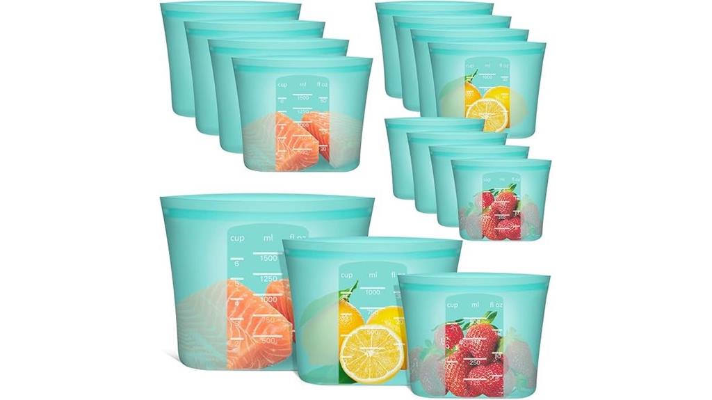 silicone aqua food bags