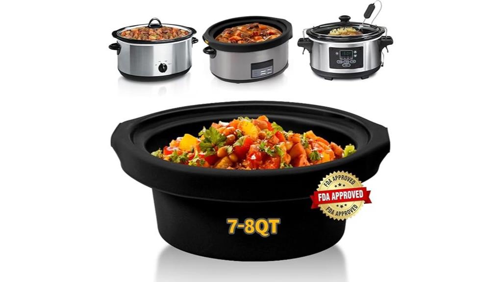 silicone liners for large crockpots