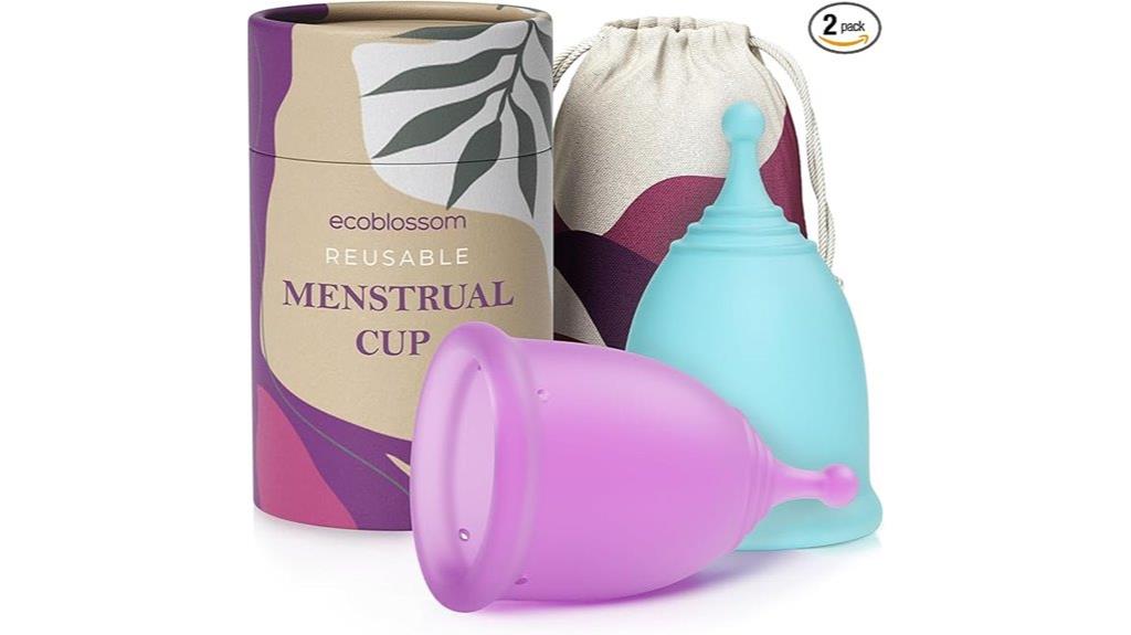 silicone menstrual cup set
