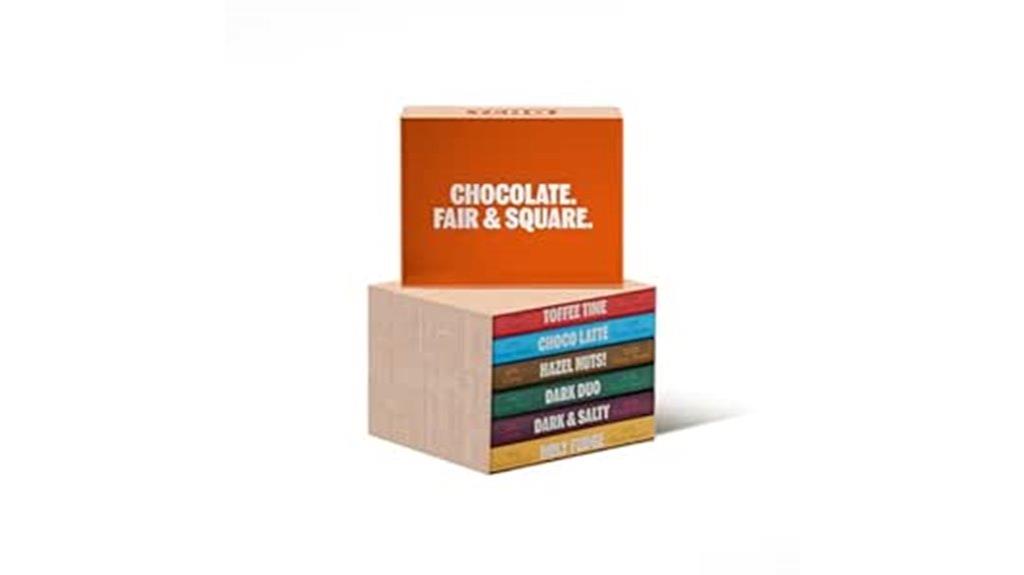 six flavor dark chocolate pack