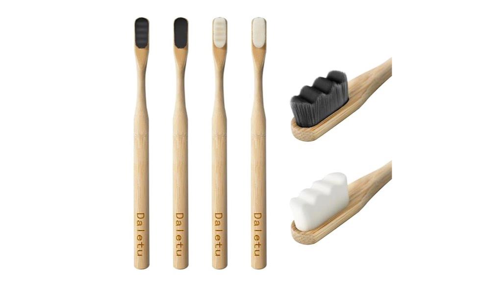 soft bamboo toothbrushes pack