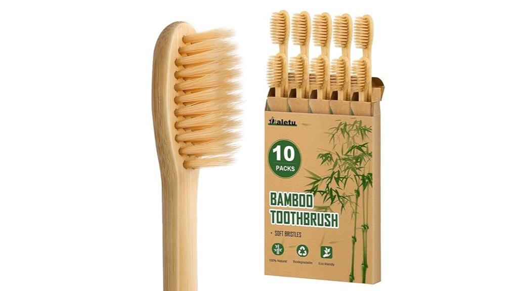 soft bamboo toothbrushes pack