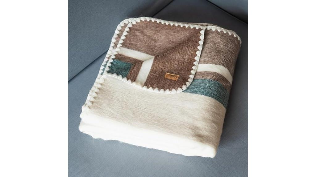 soft lightweight alpaca blanket