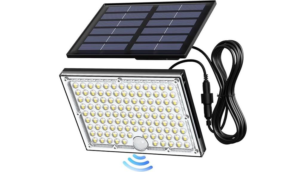 solar flood lights with sensor