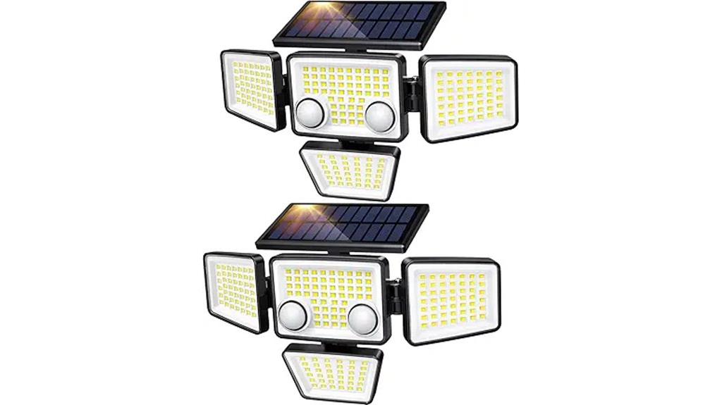 solar motion sensor floodlights