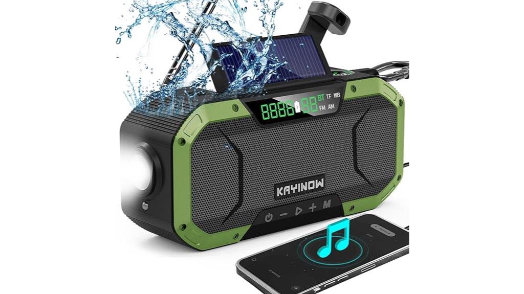solar powered emergency radio