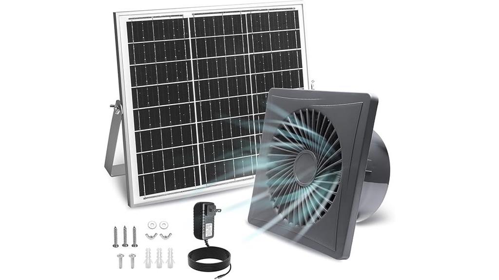 solar powered exhaust fan kit