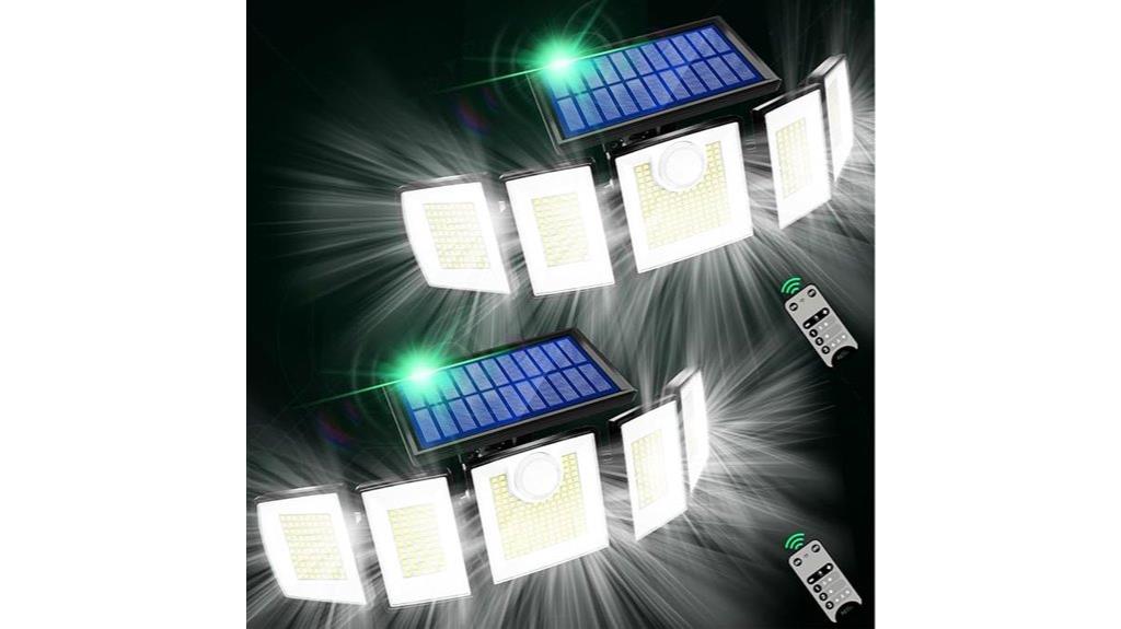 solar powered waterproof floodlights