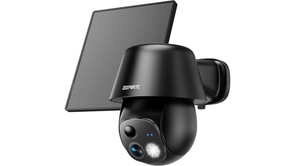 solar security camera features
