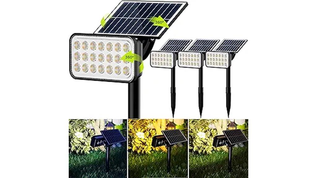 solar spotlights four pack