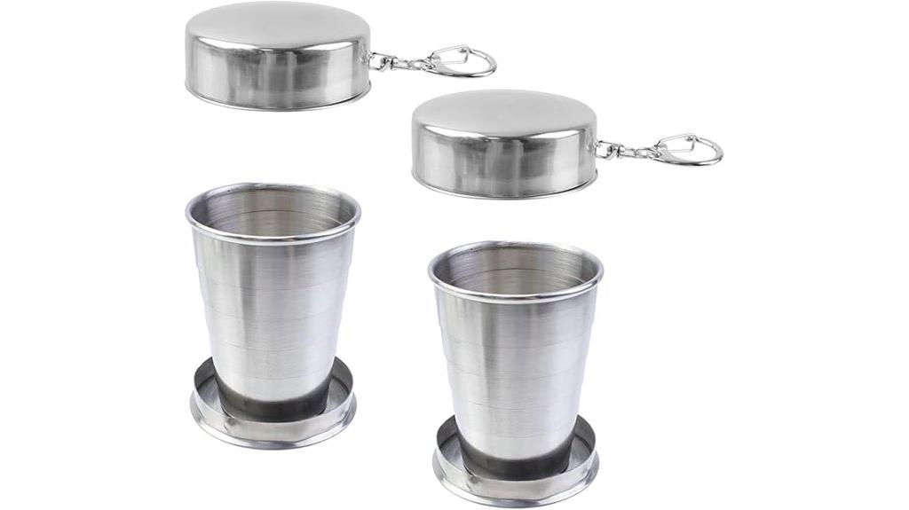 stainless steel collapsible cup